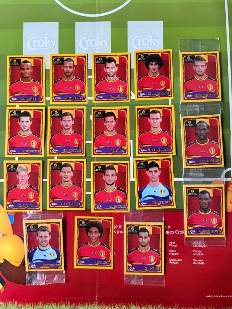 Rode duivels serie panini croky, Verzamelen, Ophalen of Verzenden, Nieuw, Poster, Plaatje of Sticker