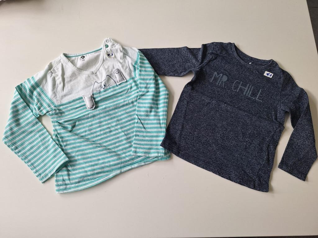 Set van 2 t-shirts lange mouwen, 2 hemdjes en 1 hemdje met s, Enlèvement, Utilisé, Garçon