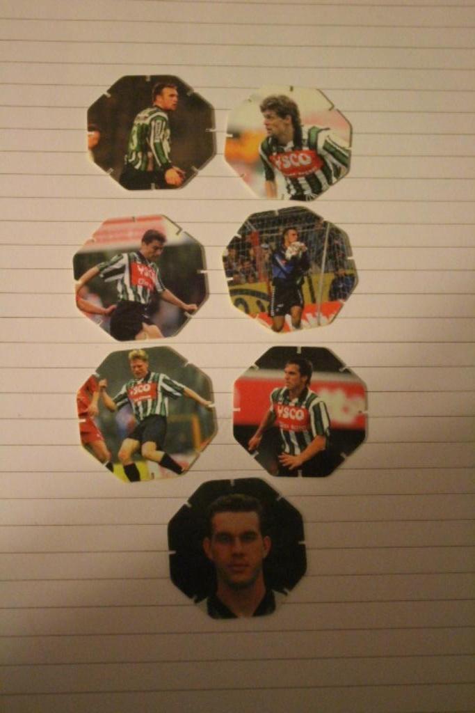 7x Flippo Cercle Brugge - Voetbal - jaren 90 - Flippos, Verzamelen, Flippo's, Ophalen of Verzenden, Losse flippo's