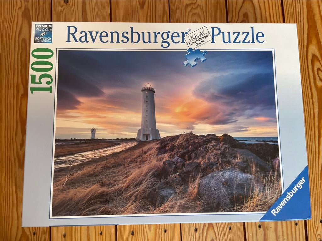 Ravensburger puzzel - Vuurtoren, Hobby en Vrije tijd, Ophalen of Verzenden, 500 t/m 1500 stukjes, Zo goed als nieuw, Legpuzzel