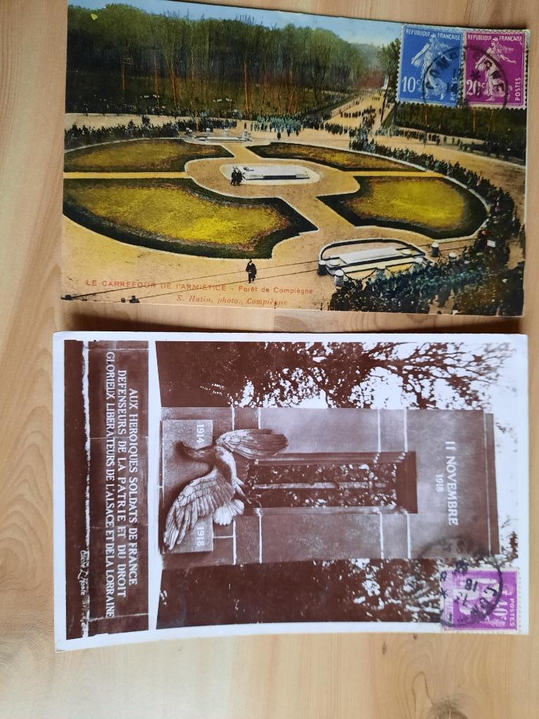 COMPIEGNE ansichtkaart, Verzamelen, Ophalen of Verzenden, Voor 1920, Gelopen, Frankrijk