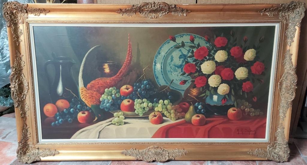 Schilderij H.R. Dufour met kader, Antiek en Kunst, Ophalen