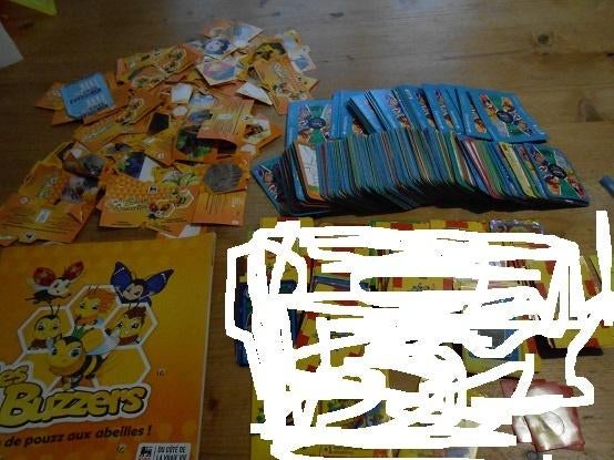 album les buzzers Delhaize autocol OU cartes color magic 5eP, Enlèvement