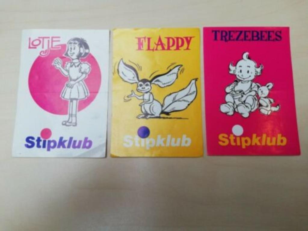 gratuit 3 stickers kiri Stipklub Flappy Trezebees Lotje, Enlèvement ou Envoi