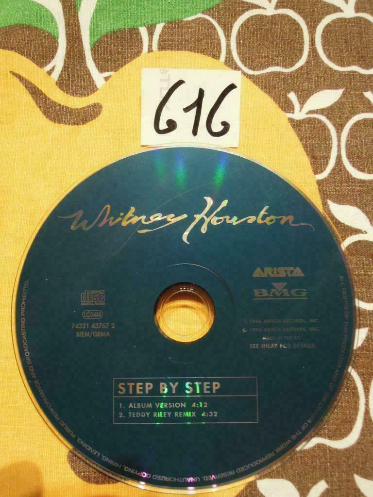 CD Single Whitney Houston Step By Step 1996 Electronic funk, Ophalen of Verzenden, Gebruikt