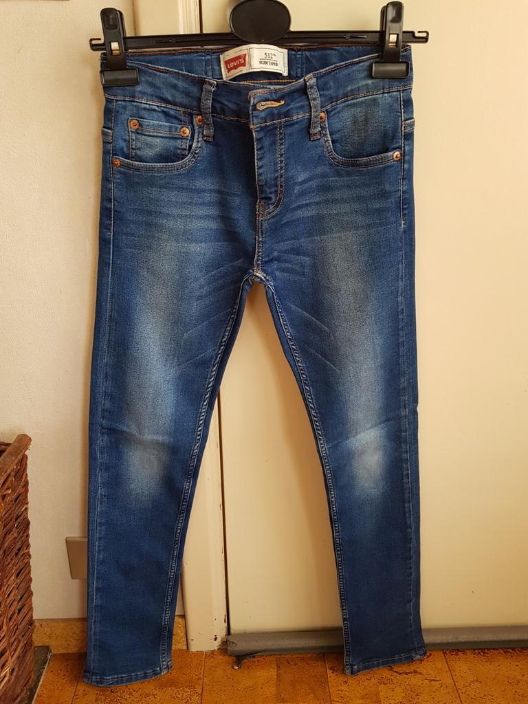 Levi's jeans 512 slim taper maat 10j, Pantalon, Garçon, Enlèvement ou Envoi, Utilisé