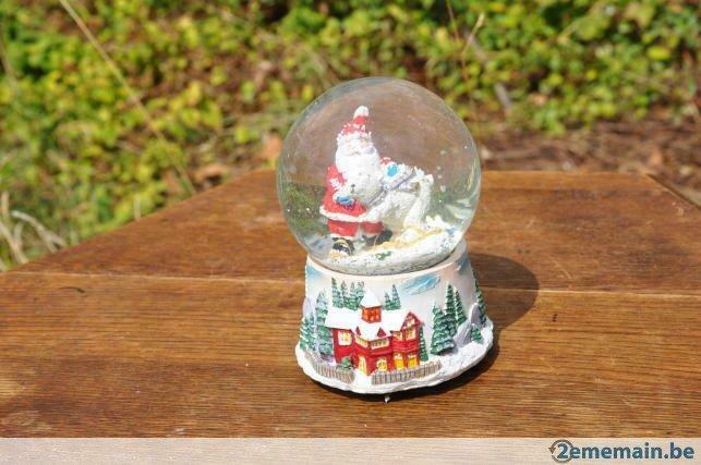 boule de neige de noel musicale, Diversen, Kerst, Gebruikt, Ophalen of Verzenden