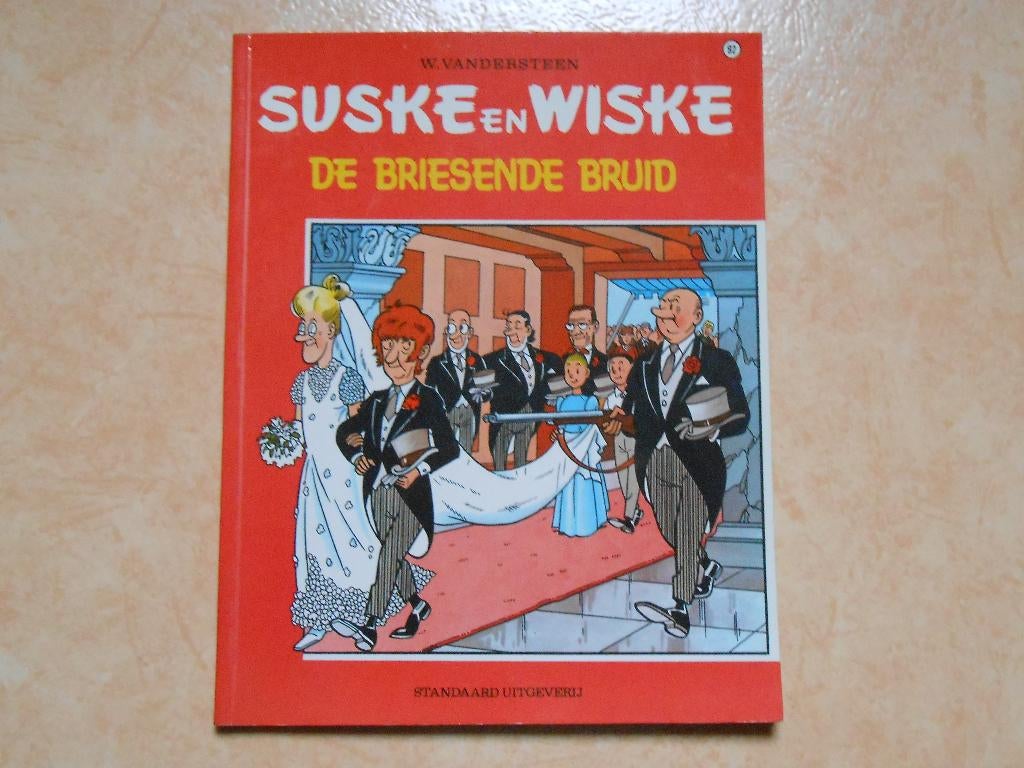Suske en wiske 92 De briesende bruid 1969 1 ste druk., Willy Vandersteen, Eén stripboek, Ophalen of Verzenden, Zo goed als nieuw