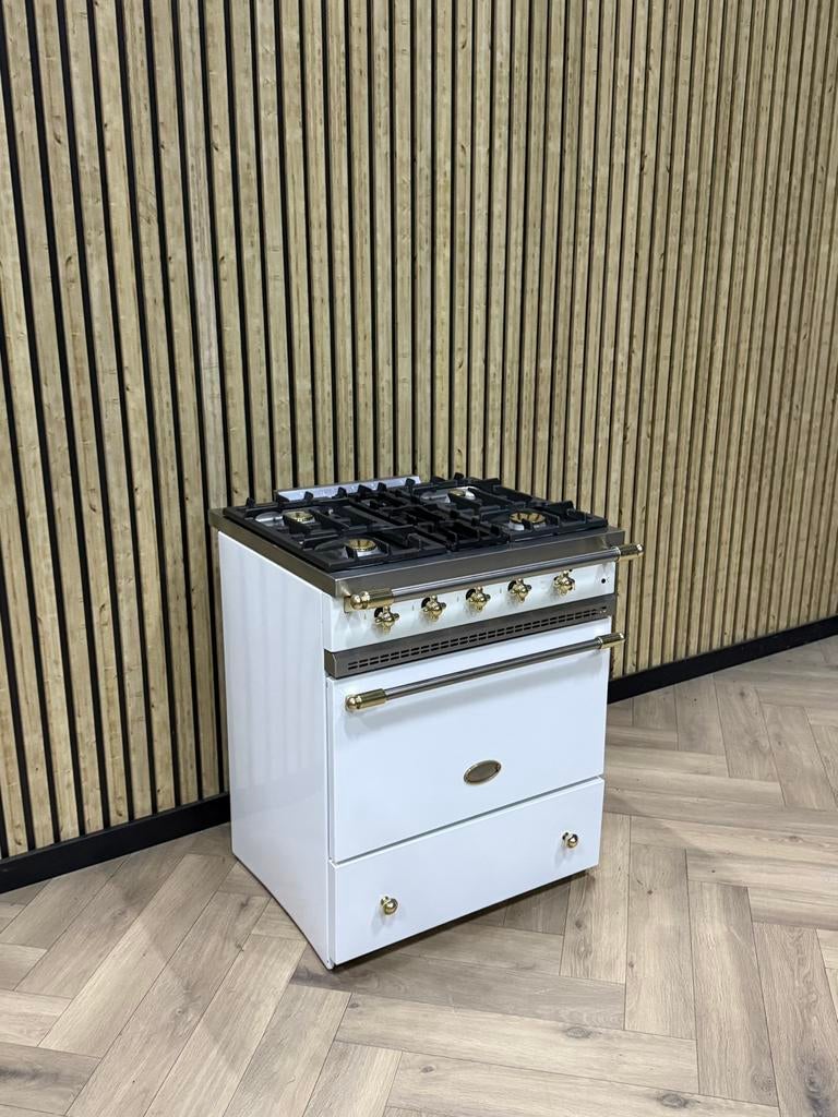 Prachtig Lacanche Fornuis 70cm Gas Wit + Hete Lucht, Ophalen of Verzenden, Grill, Gas