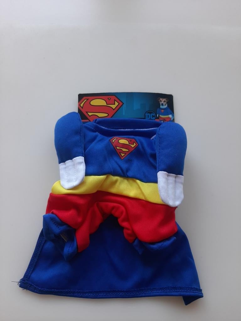 Carnaval superman hond smal, Dieren en Toebehoren, Ophalen of Verzenden, Zo goed als nieuw