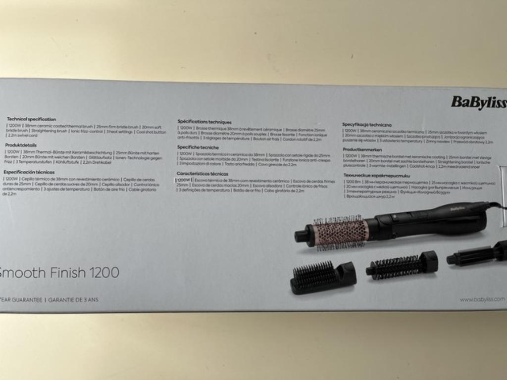 BaByliss Smooth Finish 1200, Ophalen of Verzenden, Nieuw, Haardroger