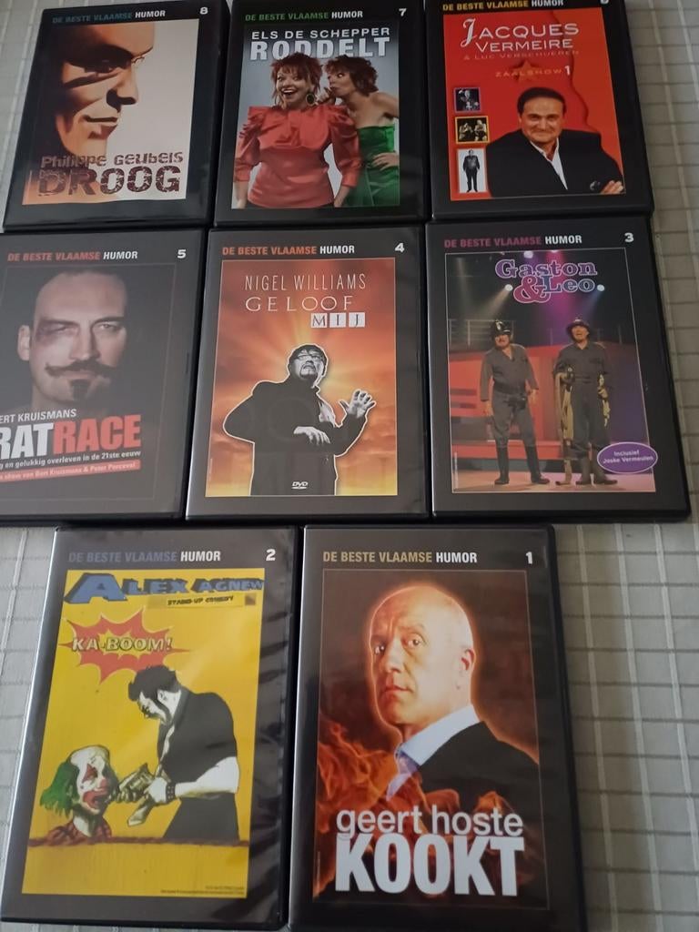 Dvd's De Beste Vlaamse Humor uit te kiezen, Ophalen