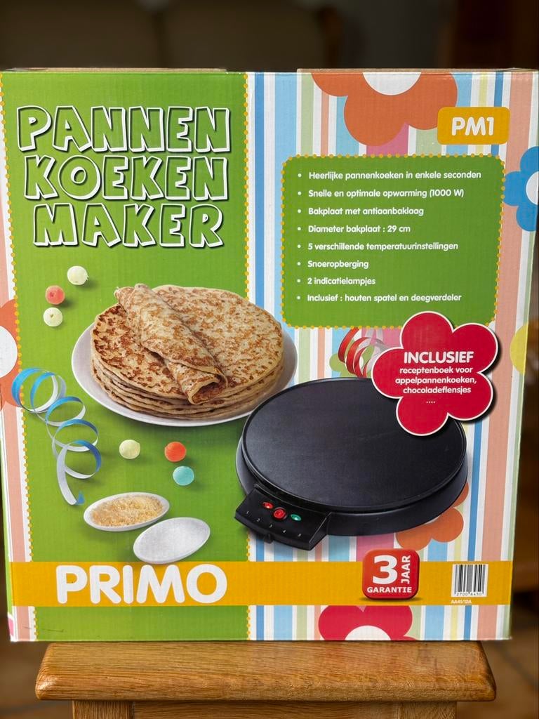 Pannenkoekenmaker van Primo., Elektronische apparatuur, Ophalen, Nieuw