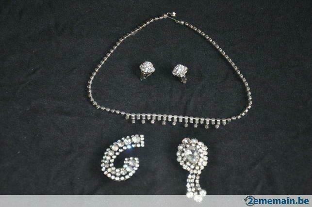 §  ancienne parure de bijoux art deco complète, Antiquités & Art, Enlèvement ou Envoi