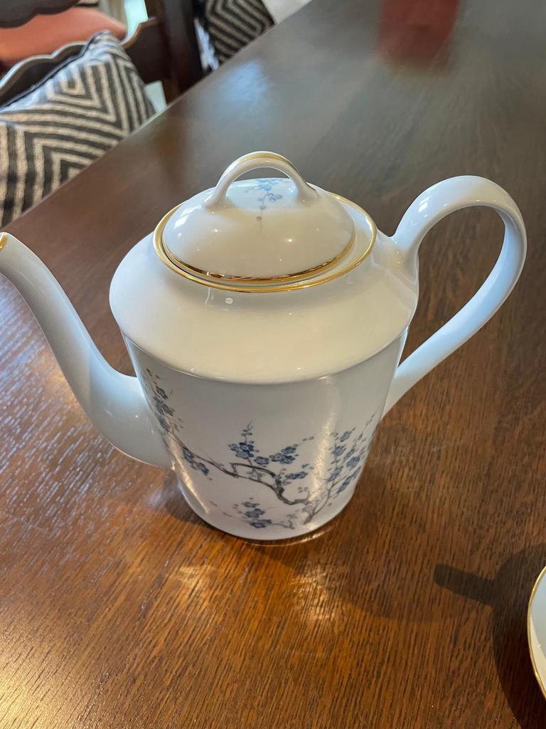 Service à café/thé Limoges 42 pièces - dorée - état neuf, Enlèvement ou Envoi