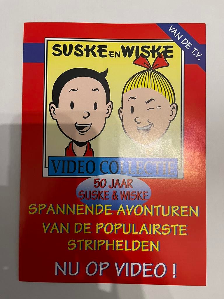 Suske en wiske folder video collectie disky Nieuwstaat, Ophalen of Verzenden, Suske en Wiske