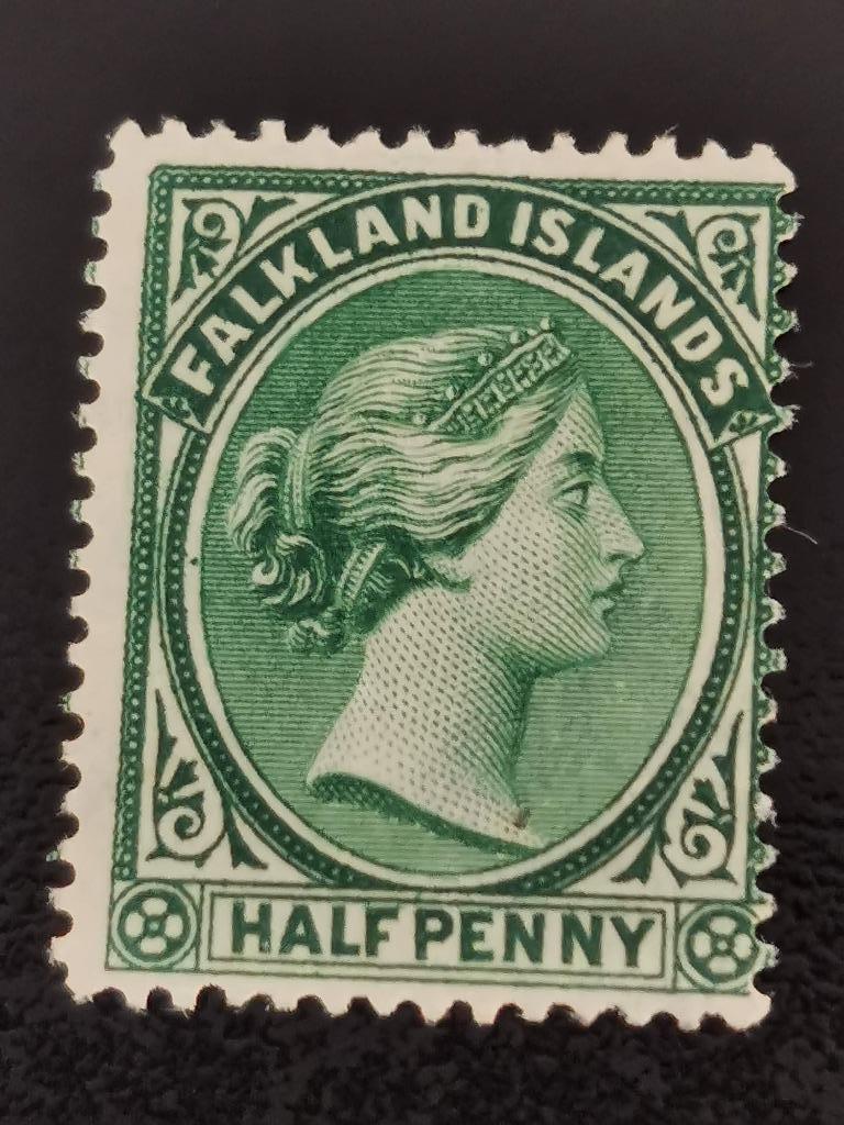 Falkland Islands 1891 - Koningin Victoria, Ophalen of Verzenden, Gestempeld, Zuid-Amerika