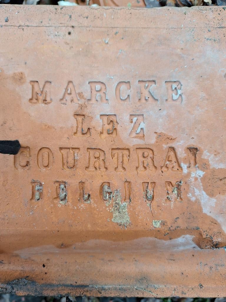 Dakpannen Marcke Lez Courtrai, Doe-het-zelf en Bouw, Dakpannen en Dakbedekking, Ophalen, Gebruikt, Rood, Dakpannen