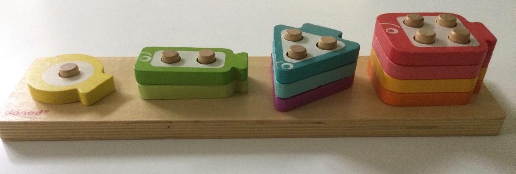 Janod  houten vorm en tel spel, Enlèvement, Comme neuf, Autres types