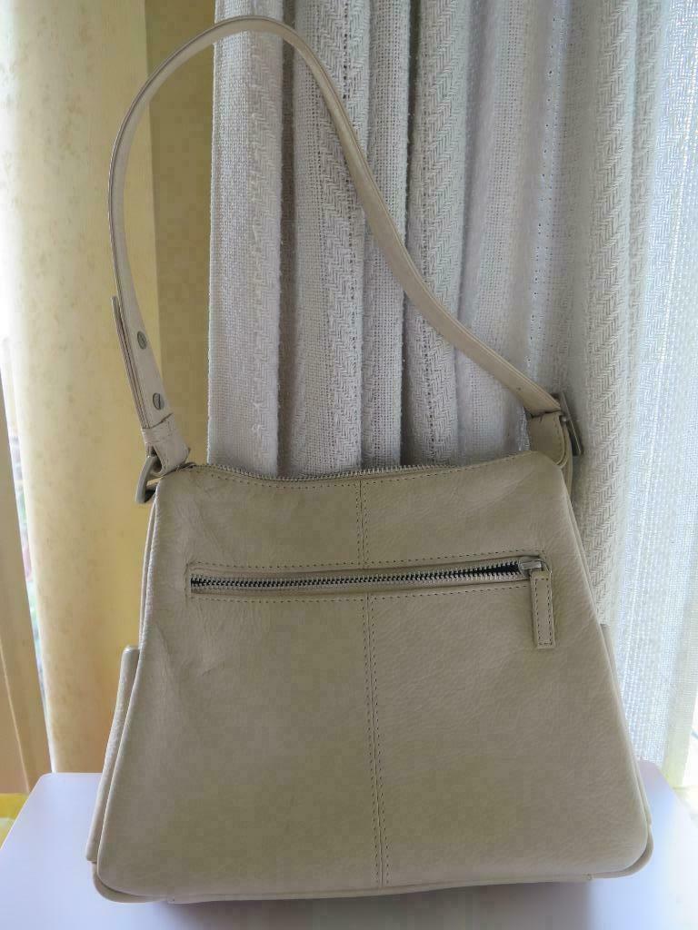 Crinkles handtas, Handtassen en Accessoires, Ophalen of Verzenden, Zo goed als nieuw, Beige, Handtas
