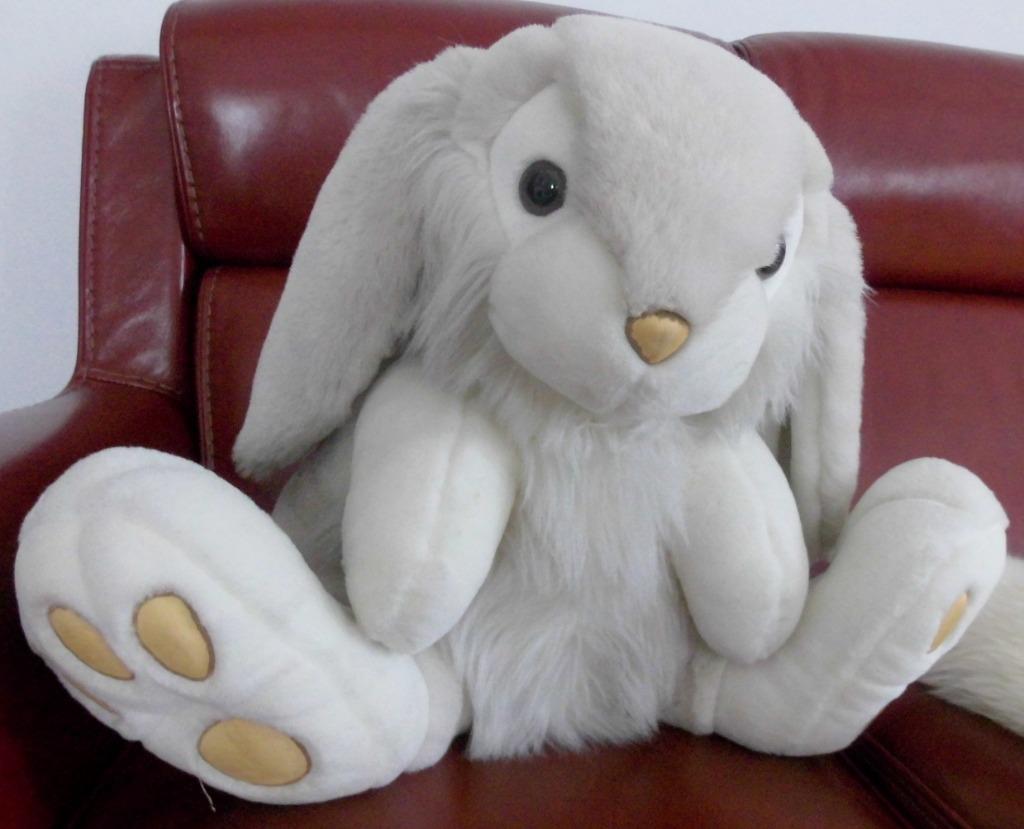 Adorable   LAPIN   Doux  65 X 60 cm, Enlèvement ou Envoi, Comme neuf, Lapin