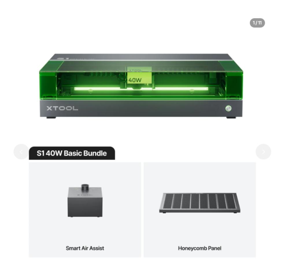 Lot XTOOL S1 graveur 40W + laser Vevor Co2 40w, Enlèvement, Neuf, Xtool