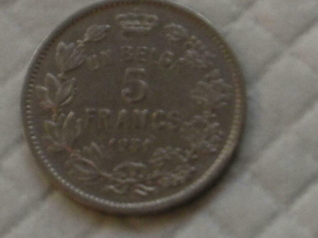 1 BELGA, 5 FRANCS, 1931 (9), Postzegels en Munten, Ophalen of Verzenden, Overig, Losse munt
