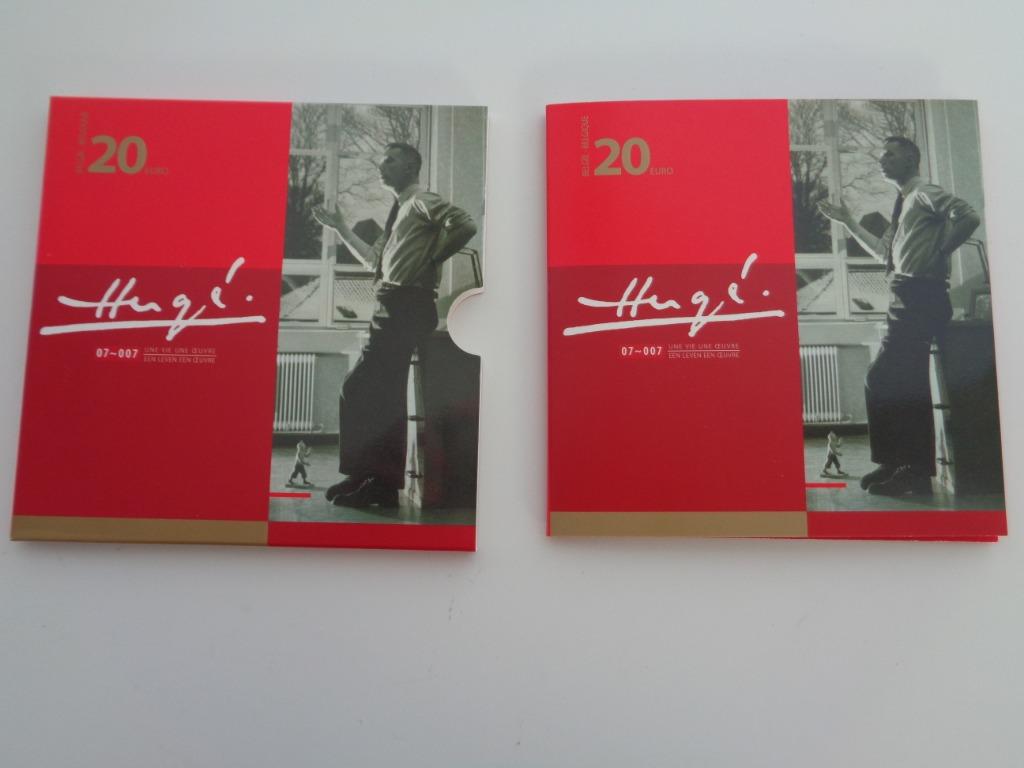Collection. 20 Euro, Hergé, 2007 Belgique,, Collections, Enlèvement ou Envoi