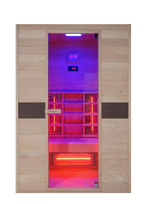 Interline Ruby Infraroodcabine – 2 Persoons, Sport en Fitness, Sauna, Ophalen of Verzenden, Zo goed als nieuw, Infrarood, Complete sauna