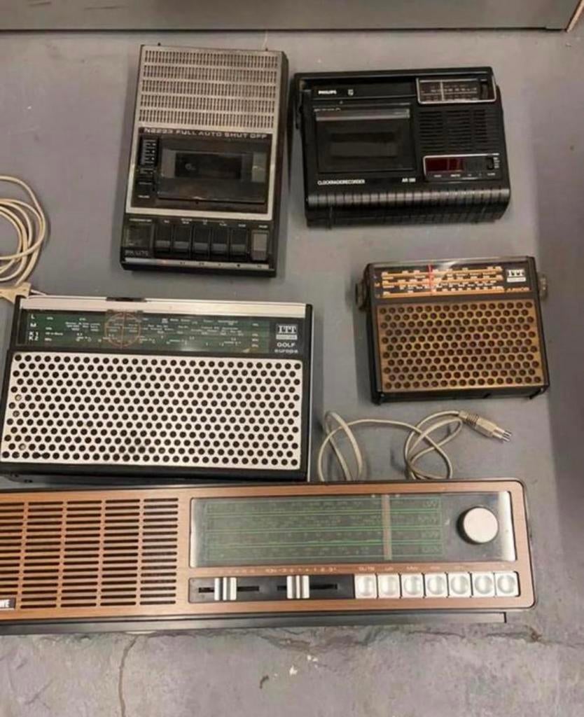 anciennes radio-cassette a verifier -lot, Enlèvement