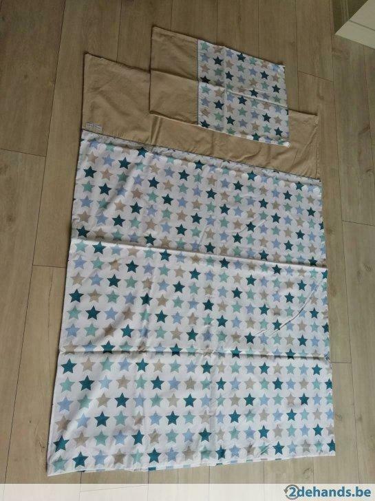 Little Dutch Dekbedovertrek Mixed Stars Mint 100 x 140 cm, Ophalen of Verzenden, Nieuw