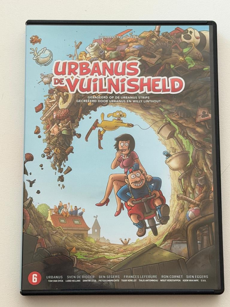 Urbanus - De Vuilnisheld DVD, Europees, Gebruikt, Tekenfilm, Ophalen of Verzenden
