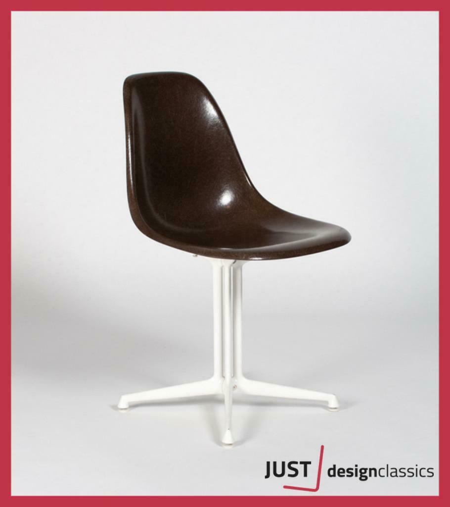 Herman Miller Eames Side Chair DSL Glasvezel (voorraad:3), Maison & Meubles, Chaises, Utilisé, Cinq, Six Chaises ou plus, Brun