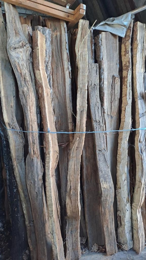 Eiken weidepalen, Bricolage & Construction, Bois & Planches, Enlèvement, Chêne