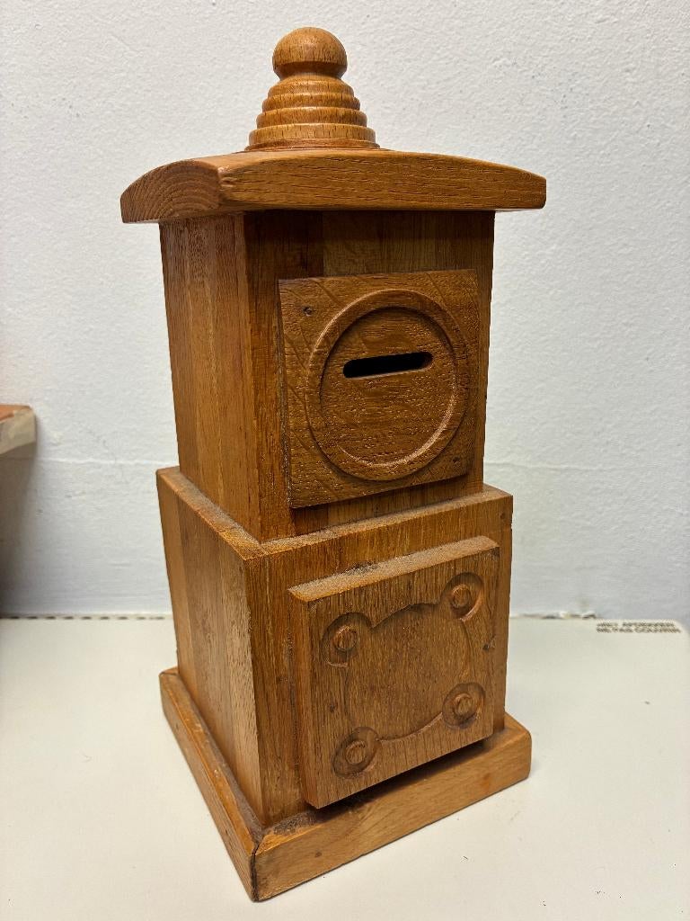 Spaarpot KlokToren Hout, Ophalen of Verzenden, Zo goed als nieuw
