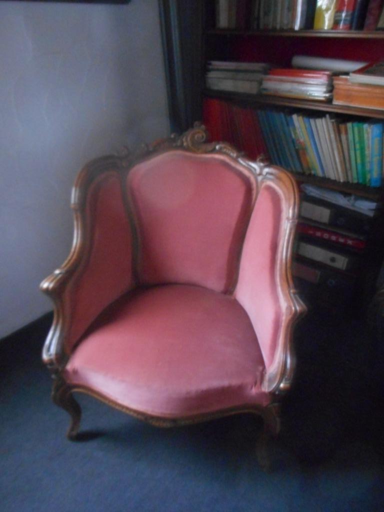 antieke salon set  ( lees tekst) 5 stuks, Enlèvement
