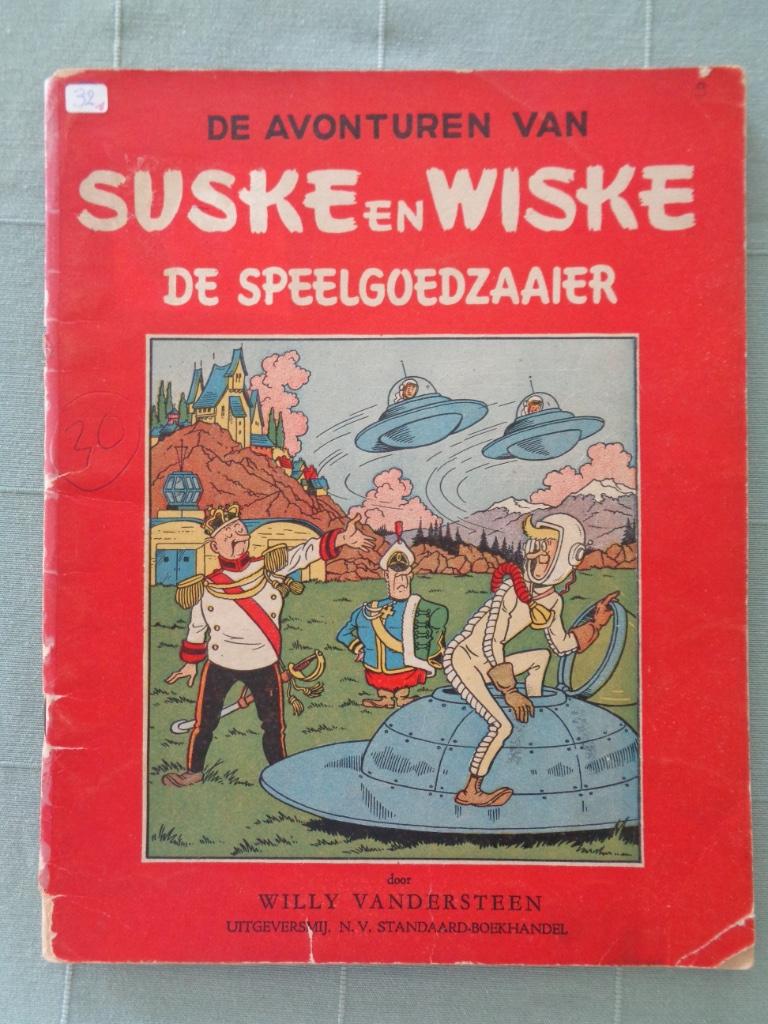 Suske en Wiske - De Speelgoedzaaier (1e druk 1954), Ophalen of Verzenden