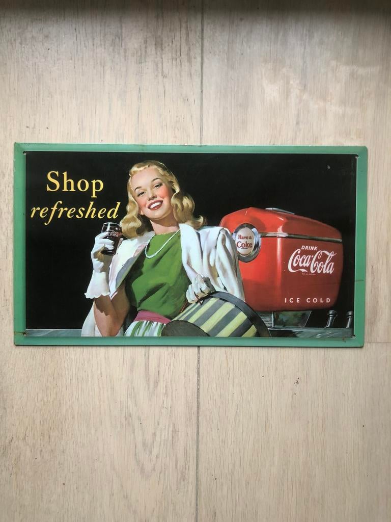 Reclamebord Coca-Cola., Verzamelen, Merken en Reclamevoorwerpen, Zo goed als nieuw, Reclamebord, Ophalen