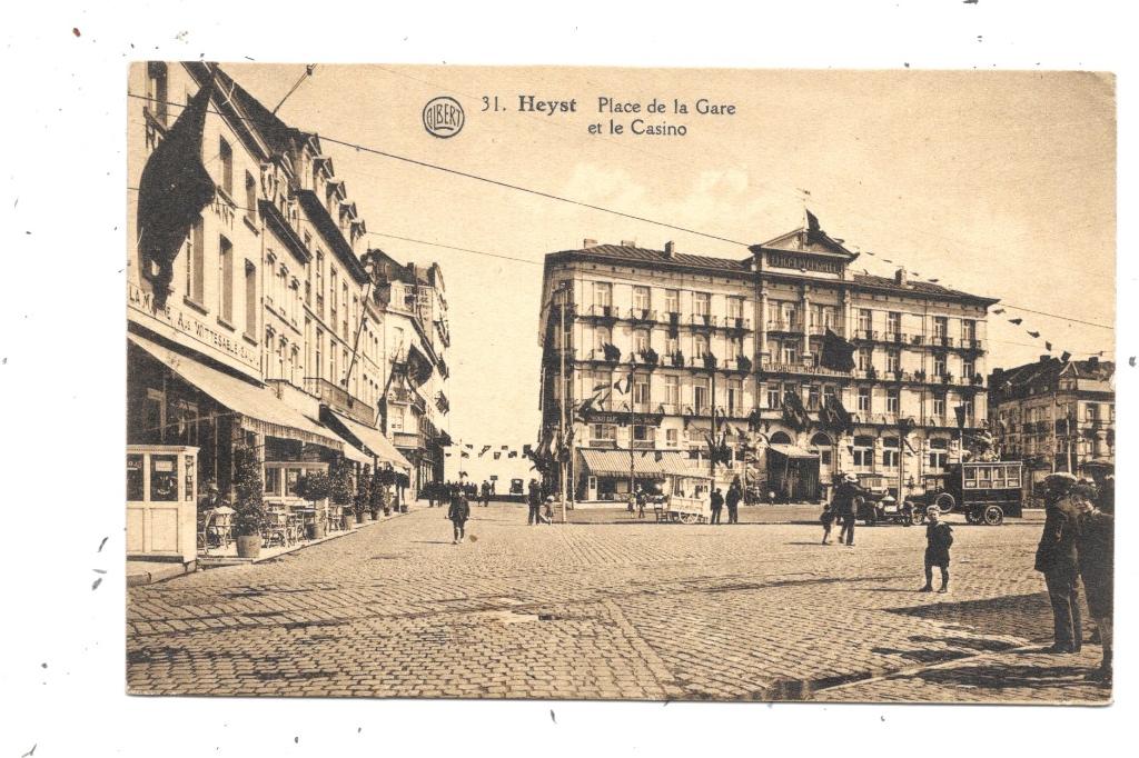 Heyst NA89: Stationsplein en Casino 1929, Verzamelen, Verzenden, 1920 tot 1940, Gelopen, West-Vlaanderen