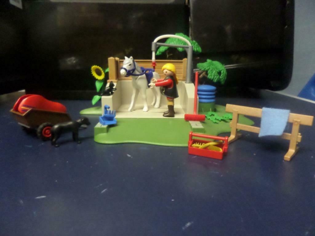 Playmobil Wasbox voor paarden (4193), Kinderen en Baby's, Speelgoed | Playmobil, Ophalen of Verzenden, Zo goed als nieuw, Complete set