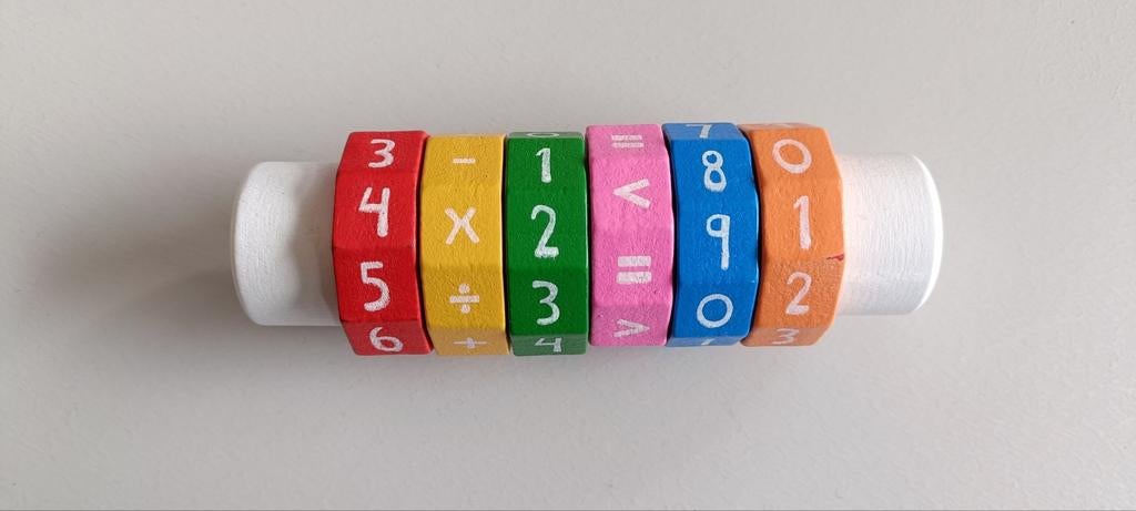 Stok met draaischijven om te leren tellen, Kinderen en Baby's, Ophalen of Verzenden, Zo goed als nieuw