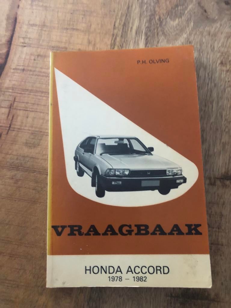 Vraagbaak Honda Accord 1977-82, Ophalen of Verzenden