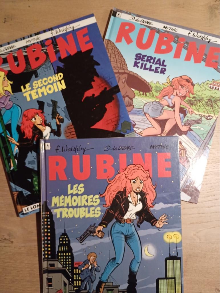 Lot Rubine 1, 3 & 4 Walthery de Lazare Mythic EO TBE, Livres, BD, Plusieurs BD, Enlèvement ou Envoi, Comme neuf, F. Walthéry