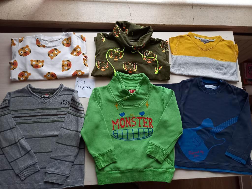Nieuwstaat pakket truien maat 104 jongen, Kinderen en Baby's, Ophalen of Verzenden, Zo goed als nieuw, Maat 104