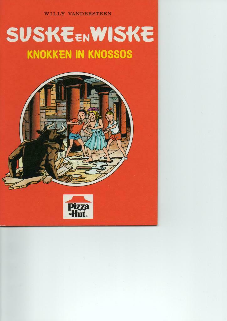 Susk en Wiske - Knokken In Knossos (1999,Pizza Hut,A5), Boeken, Willy Vandersteen, Eén stripboek, Ophalen of Verzenden, Zo goed als nieuw