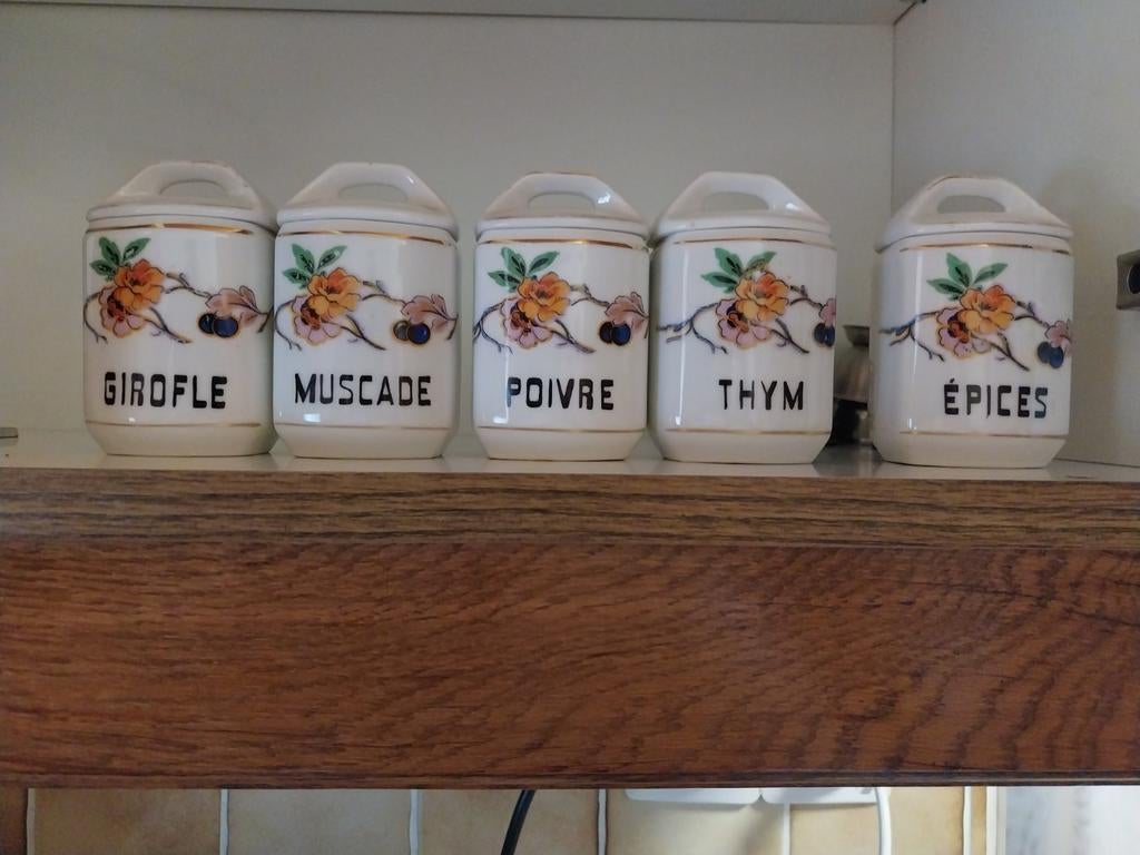 Set  van 13 zeer mooie kruidenpotten, Antiek en Kunst, Ophalen