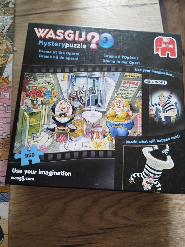 Wasgij puzzel 950 stukjes, Ophalen