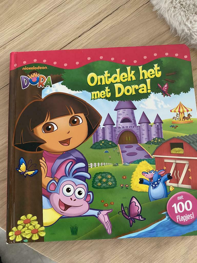 Dora boek met flapjes om te ontdekken, Boeken, Ophalen of Verzenden, Zo goed als nieuw
