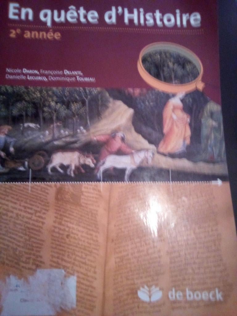 En quête d'histoire 2e année ISBN 9782804150020, Livres, Livres scolaires, Enlèvement ou Envoi, Histoire