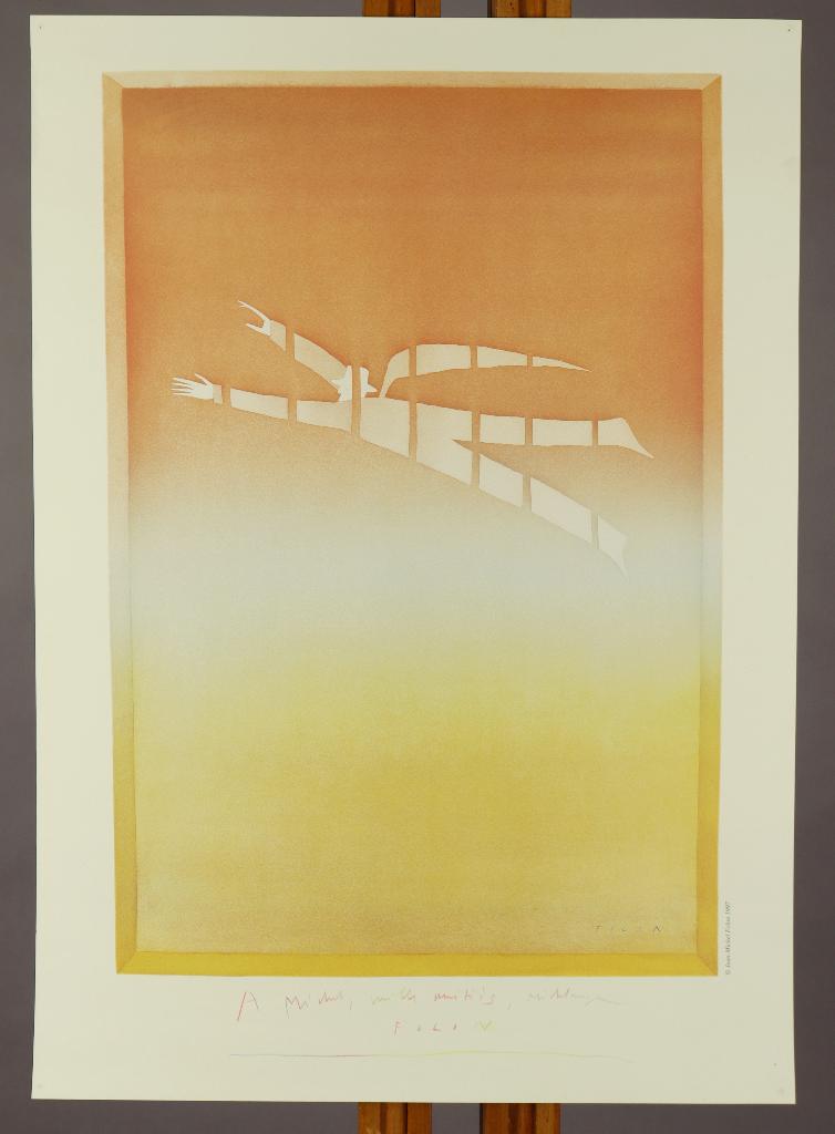 Lithographie Folon Signée et dédicacée, Enlèvement ou Envoi